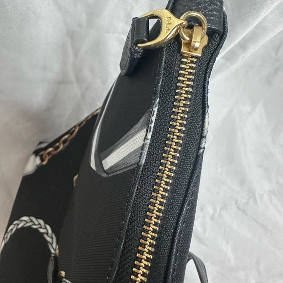 🆕 Ralph Lauren Chadwick black equestrian print Tote Bag - Picture 10 of 13